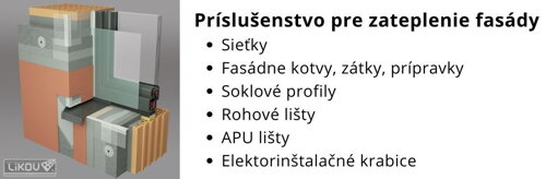 Príslušenstvo k zatepleniu fasády na polystyrén
