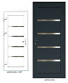 Dvere EKO D5 Antracit/Orech