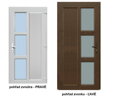 Dvere EKO D6 Antracit/Orech