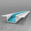 LBP PVC bosážna lišta 2,5 m