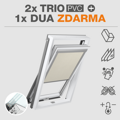 TRIO PVC plastové okno 78 x 98