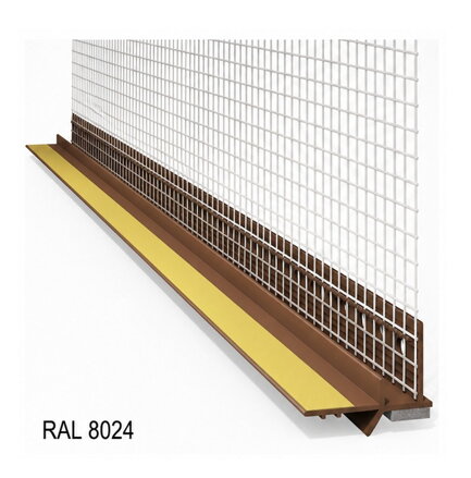APU lišta hnedá RAL 8024