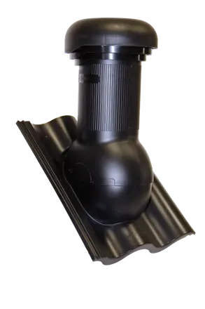 Prestupová škridla + odvetrávací komín D150