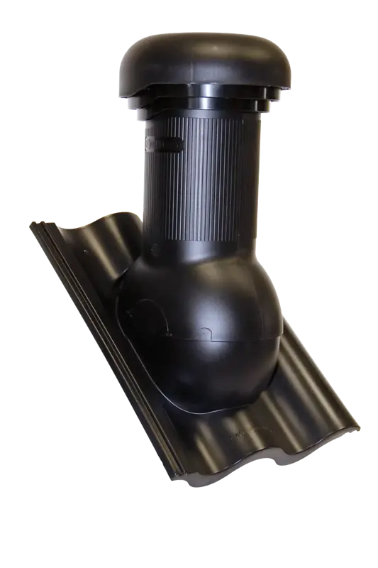 Prestupová škridla + odvetrávací komín D150